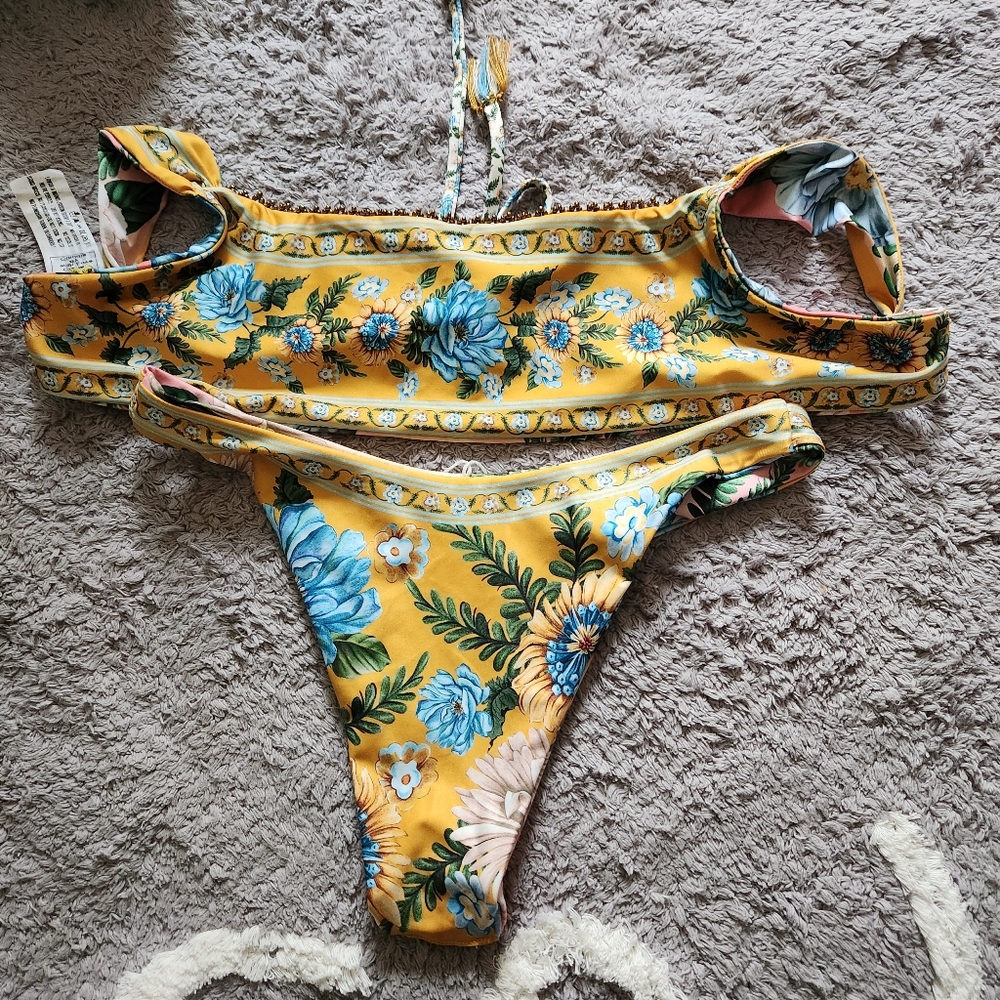 Agua Bendita Reversible Bikini bottoms and Top